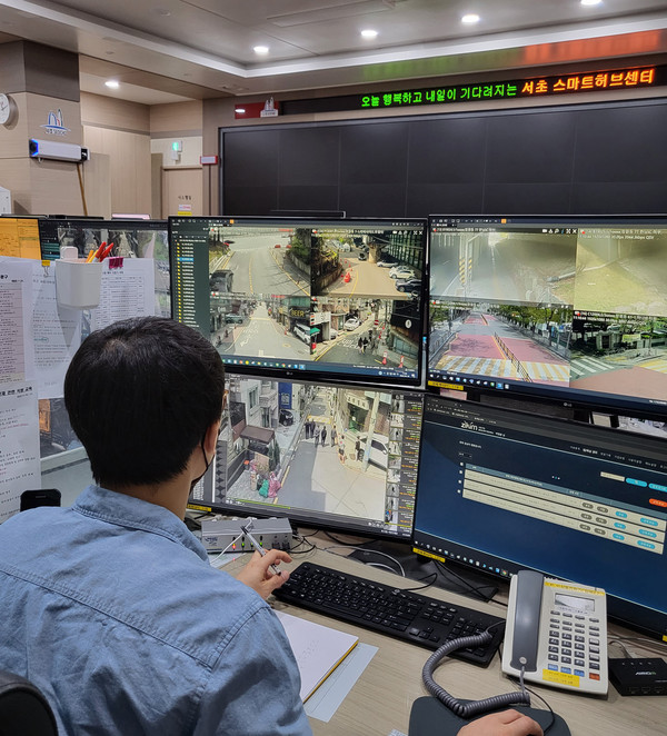 지능형 CCTV 선별관제시스템 운영 사진
