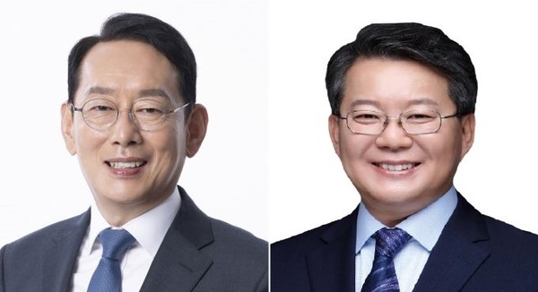 국민의힘 김도읍(왼쪽), 더불어민주당 변성완 (사진 :부산선관위)