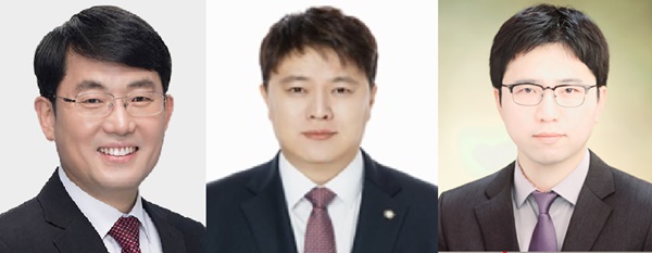 좌부터 도태우 변호사, 박주현 변호사, 윤용진 변호사