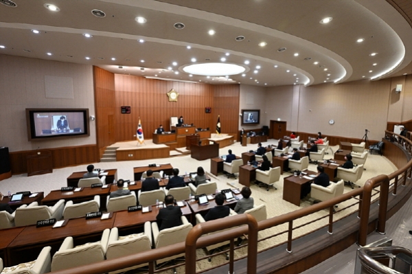 의정부시의회 21일 제319회 제2차 정례회 제3차 본회의 모습(사진=의정부시의회)